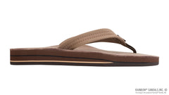 Premier Leather Dark Brown Double Layer Arch - 3/4'” Medium Strap