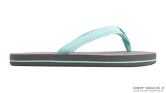 Grombows - Aqua Narrow Strap/Pinline Grey Soft Top