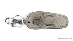 Sandal Crystal Key Chain Dark Brown