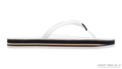 Cloud Dancer Leather Blk/Tan Layered w/ Arch Narrow Strap