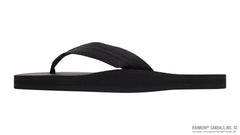 Single Layer Black Rubber Top Black 1"  Nylon Strap  