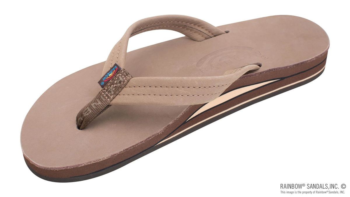 Premier Leather Dark Brown Double Layer Arch - 3/4'” Medium Strap