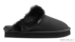 Sunset Snugs-Black Leather Black Fleece Single Layer Arch