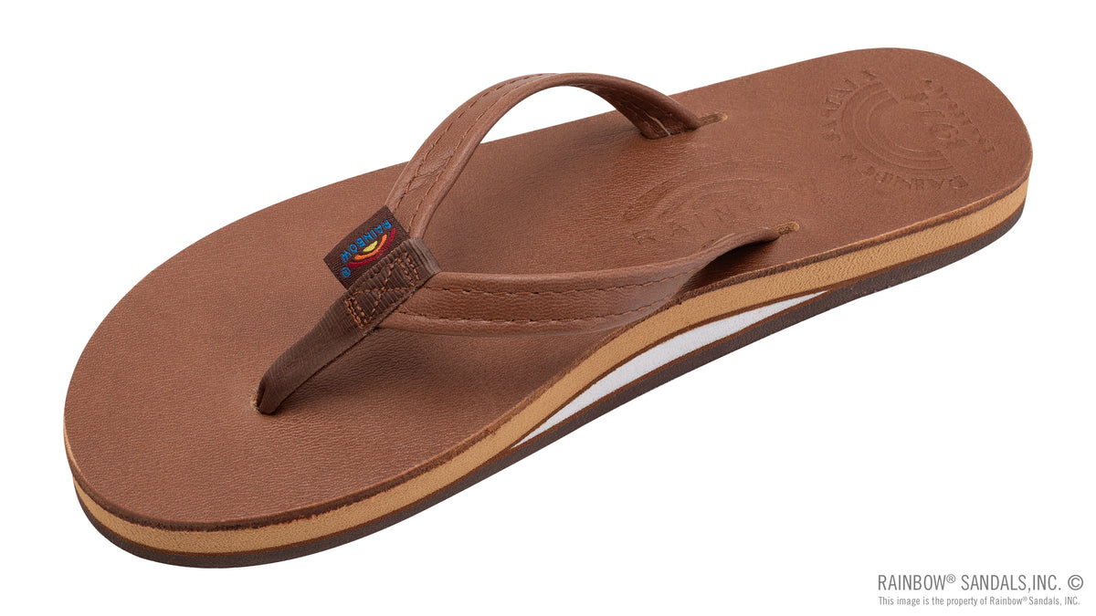 Legacy Collection Premier Leather Coffee Single Layer Arch Narrow Strap