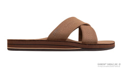 Premier Dark Brown Leather Double Layer Arch Cross Strap