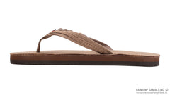 Kids Flirty Braidy- Premier Dark Brown Leather Braided Strap