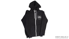 Unisex Sweatshirt Circle Logo Front & Back - Black