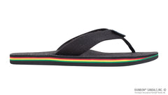 Single Layer Black Hemp w/ Rasta Midsole