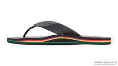 Single Layer Rasta Midsole Classic Black Leather